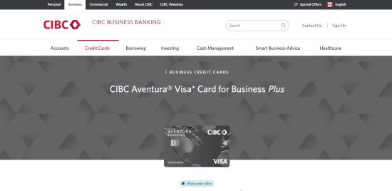 CIBC Aventura Visa Card for Business Plus