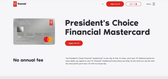 PC Financial Mastercard