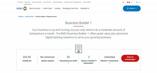 BMO Business Builder Account