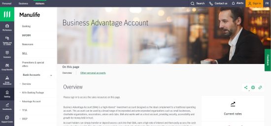 Manulife Business Advantage Account
