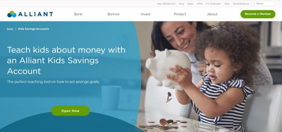 Alliant Credit Union’s Kids Savings Account