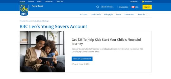 RBC Leo’s Young Savers Account